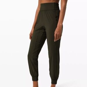Lululemon Sun Setter High Rise Jogger - Dark Olive - Size 4